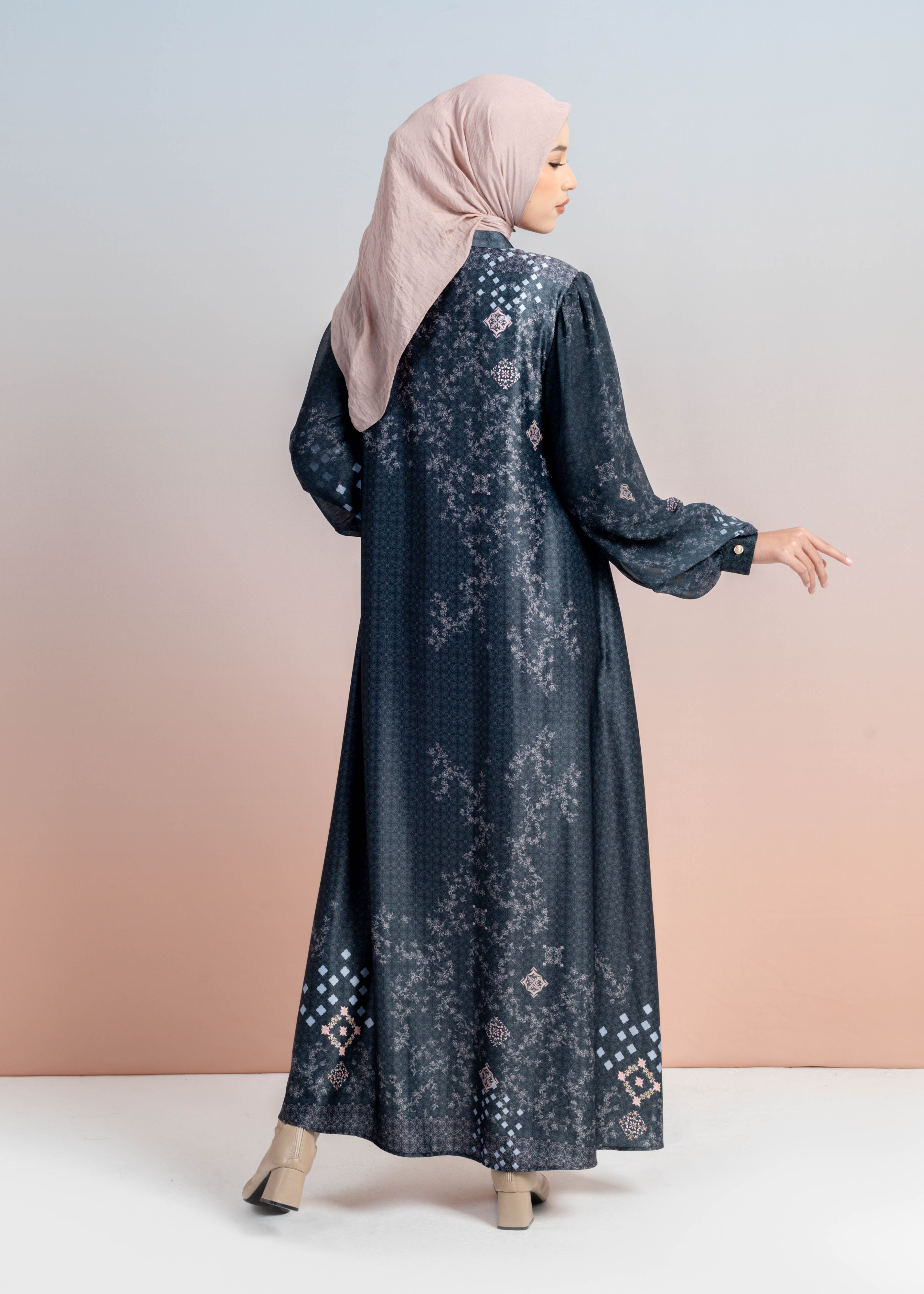 Gamis Chiffon Satin Marrakesh