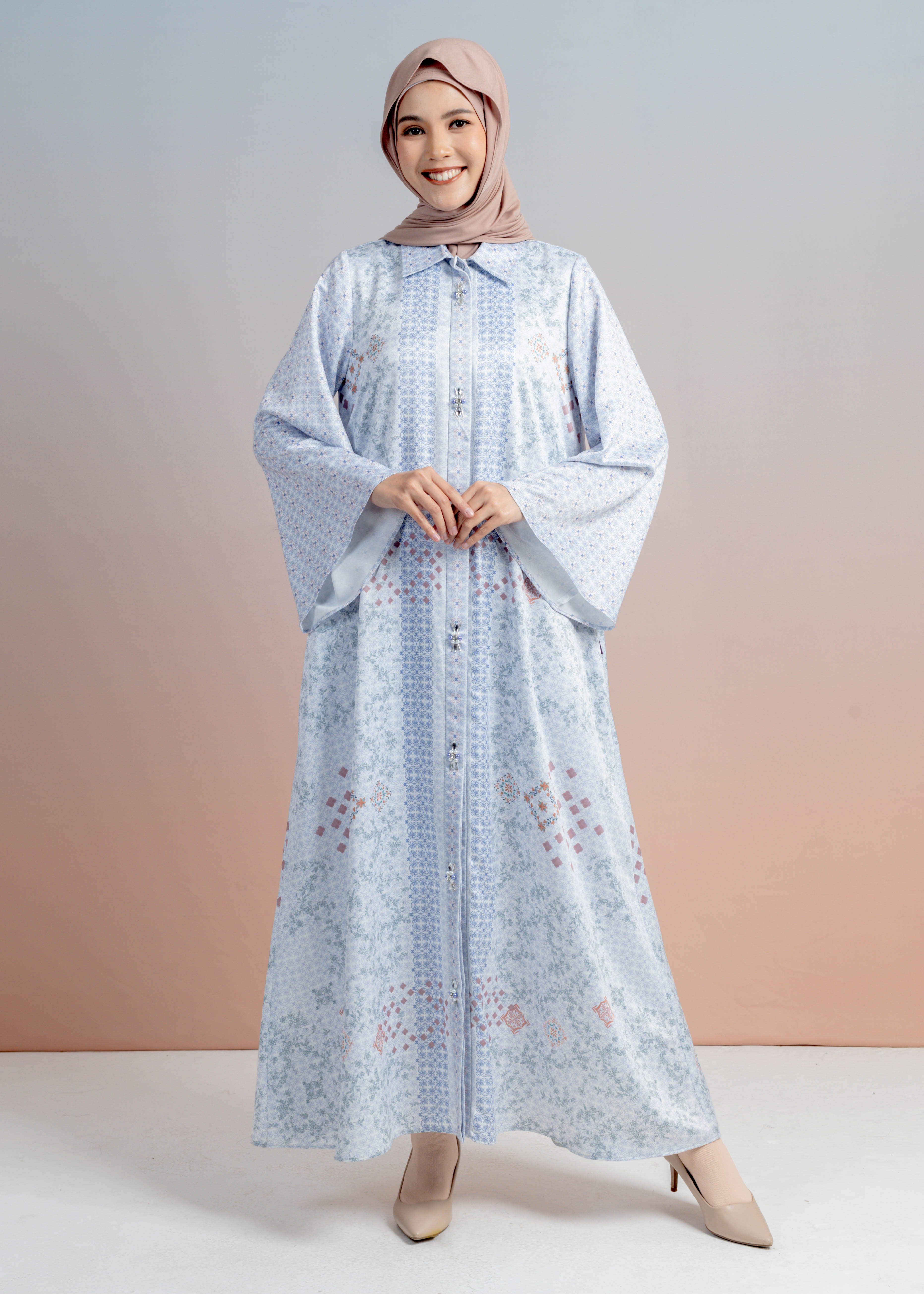 Gamis Satin Beads Marrakesh