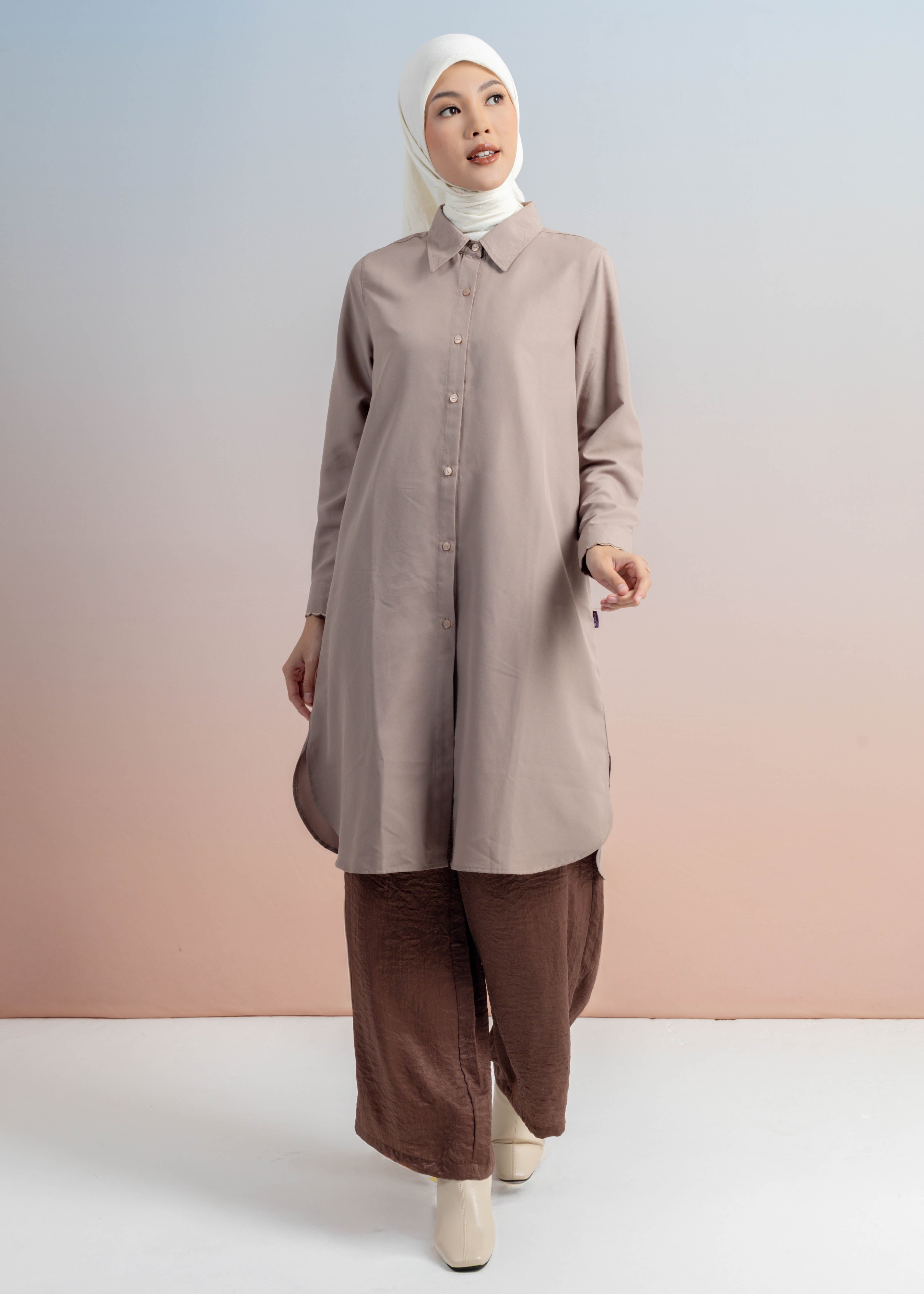 Long Tunik Katun Biku