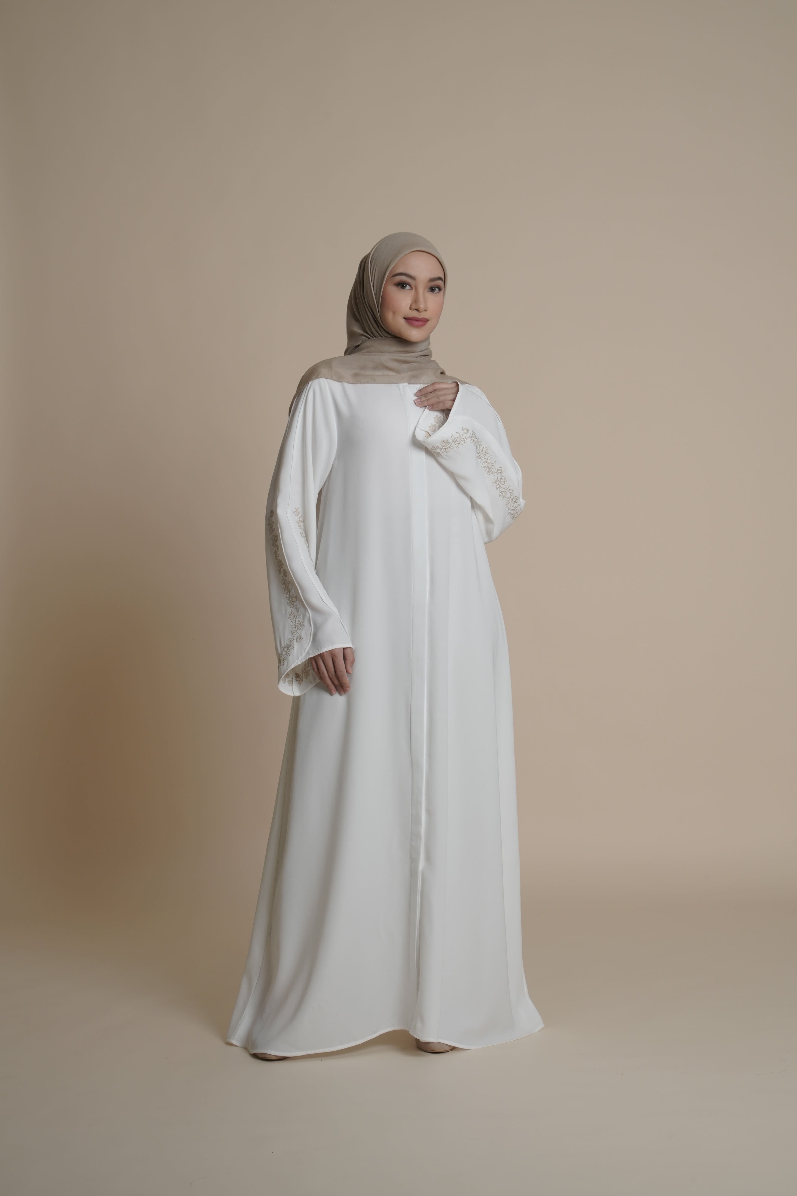 Gamis Plaket Bordir Hajar