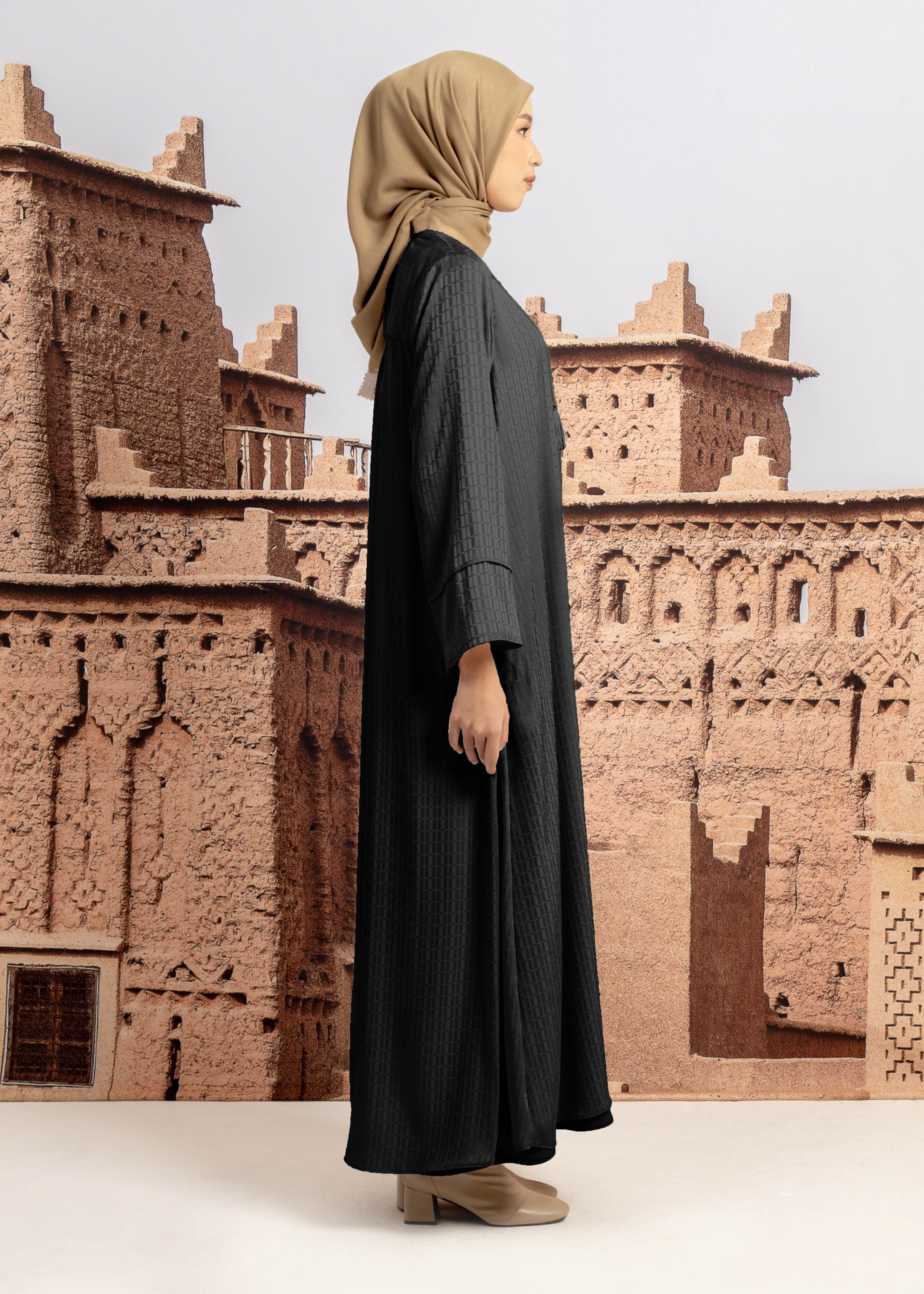 Gamis Abaya Silk Texture