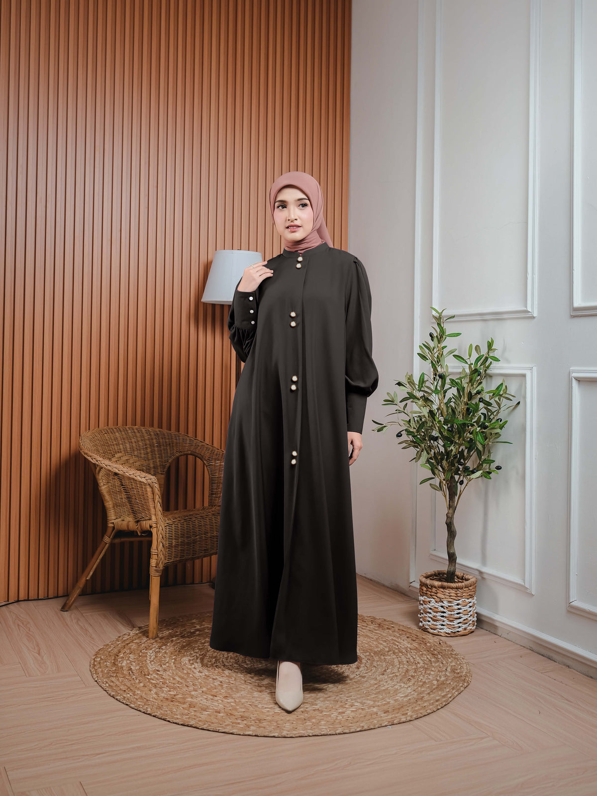 Elzatta Gamis Kancing Full A