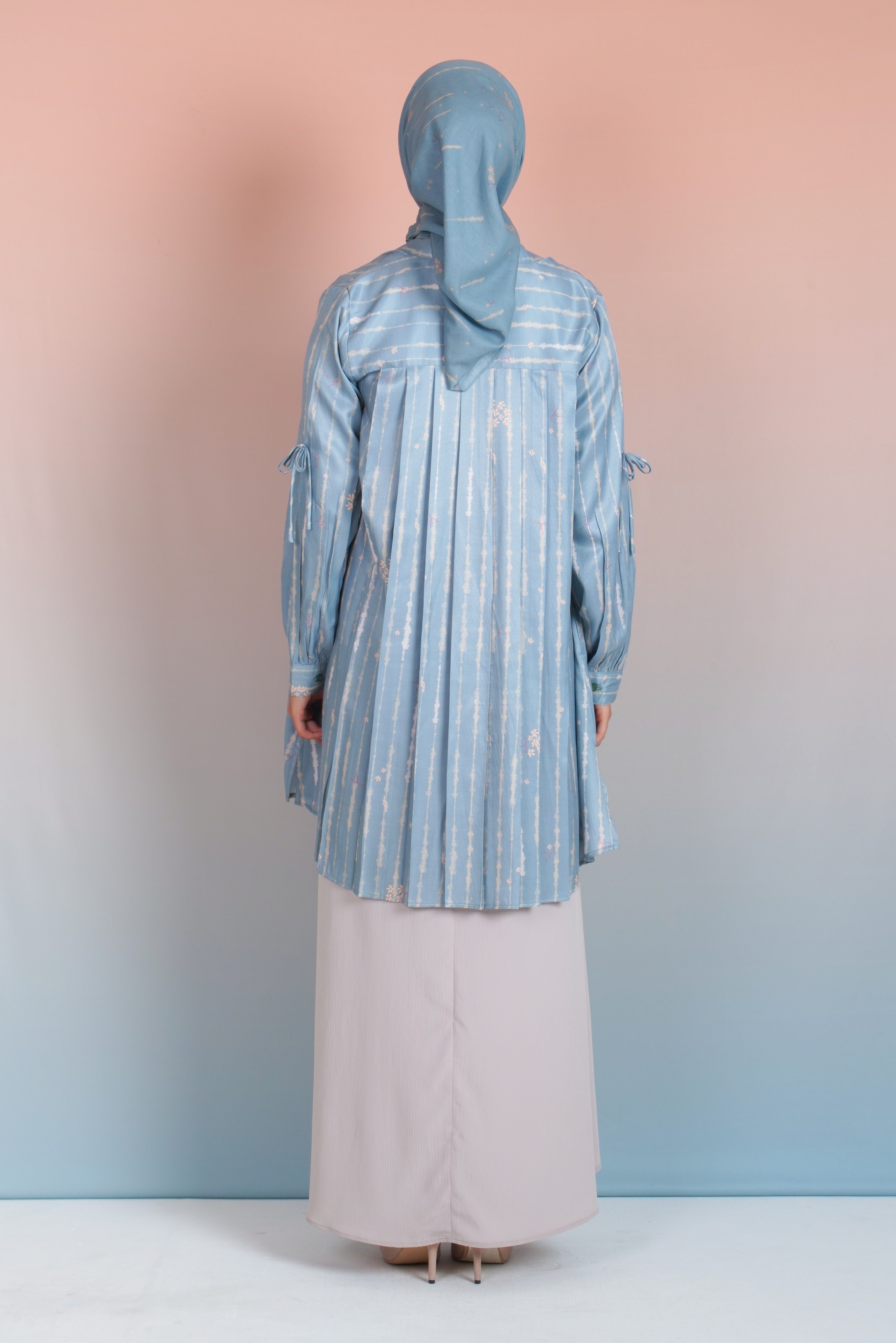 LONG TUNIK SAFFRON SPLATTER