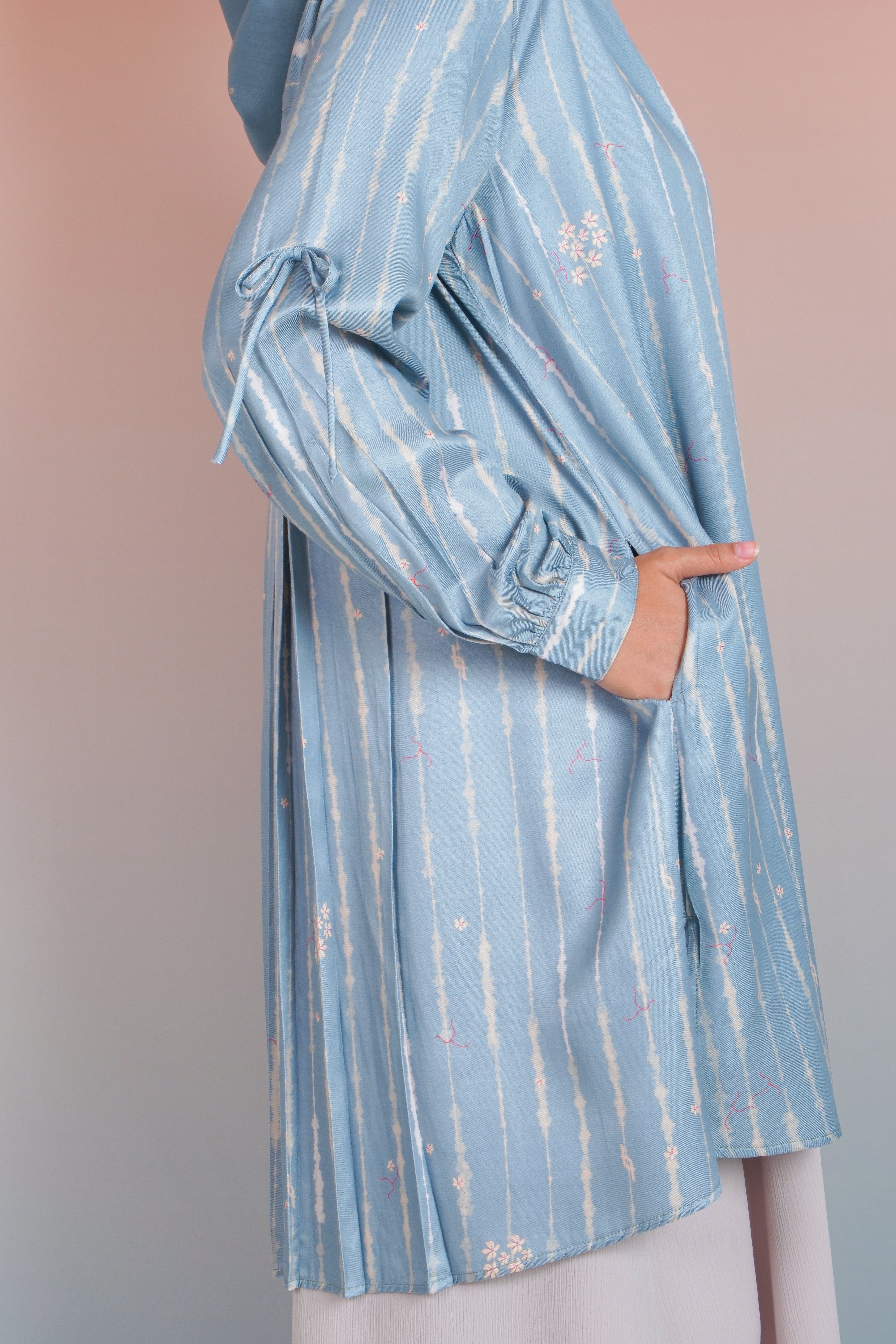 LONG TUNIK SAFFRON SPLATTER