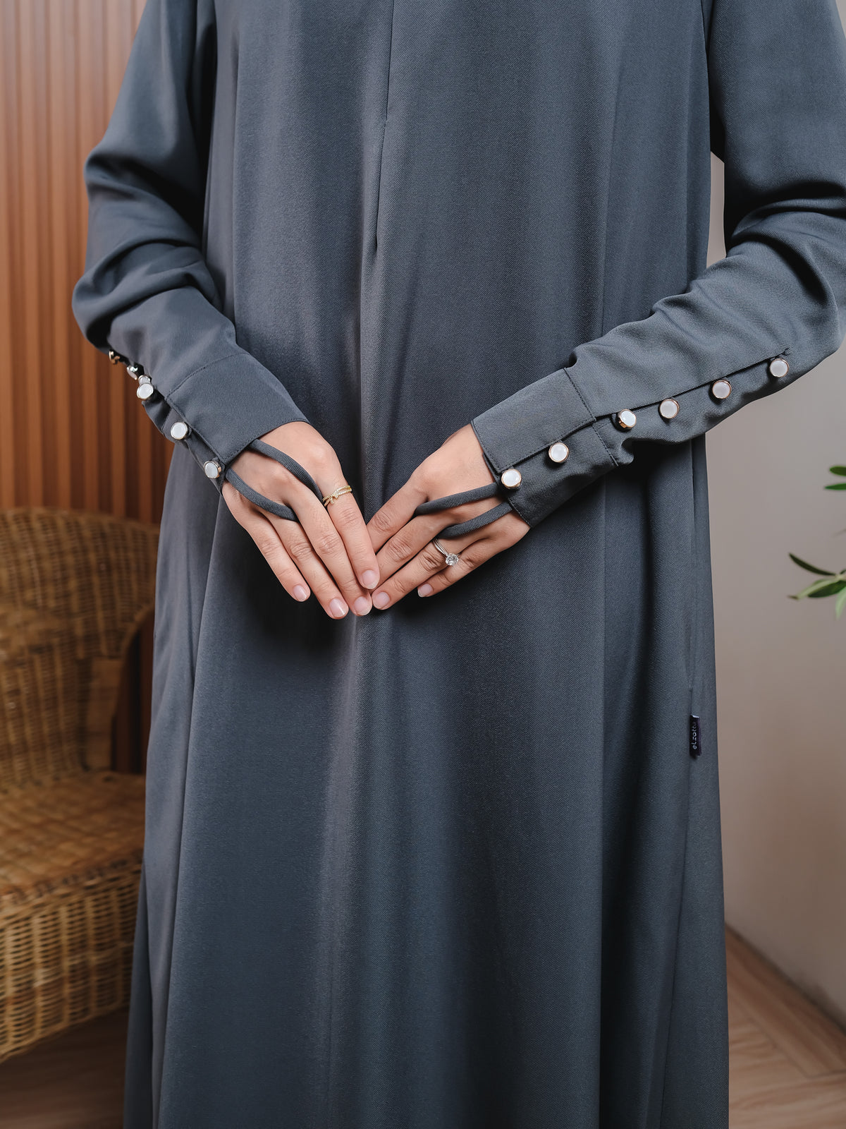 Elzatta Gamis Lengan Kancing A