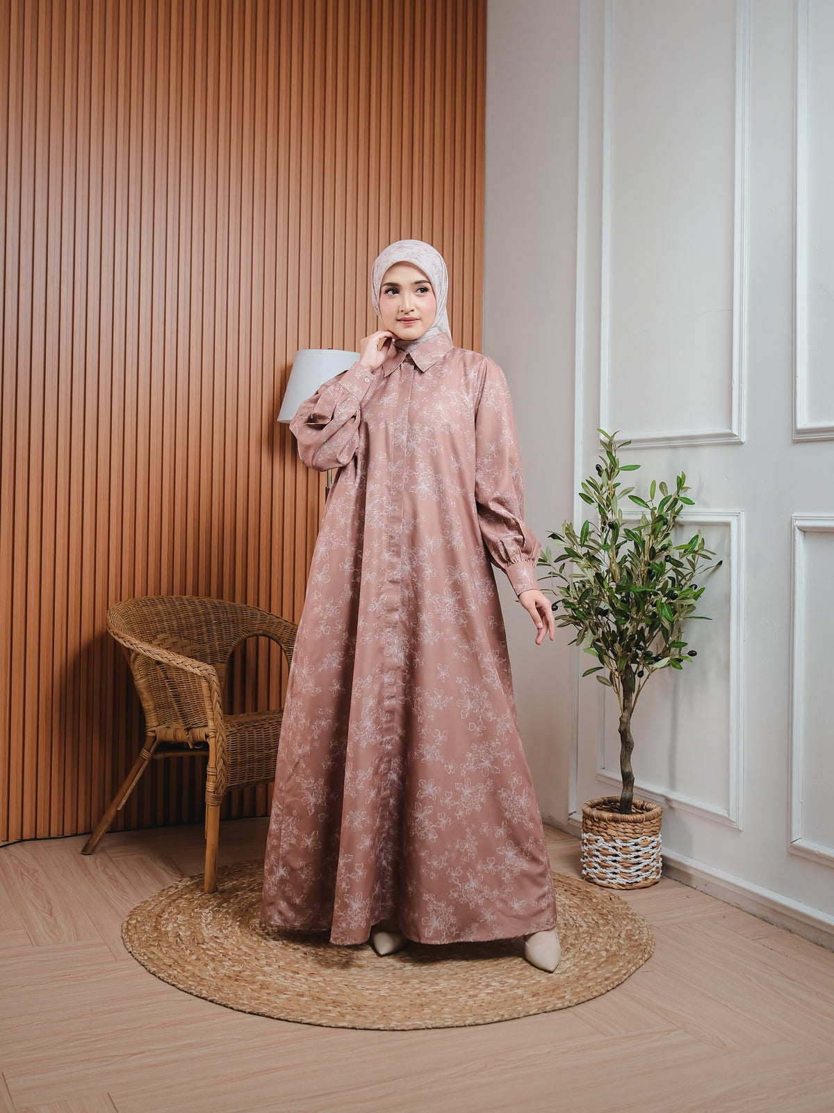 Gamis Lengan Balon Alimah