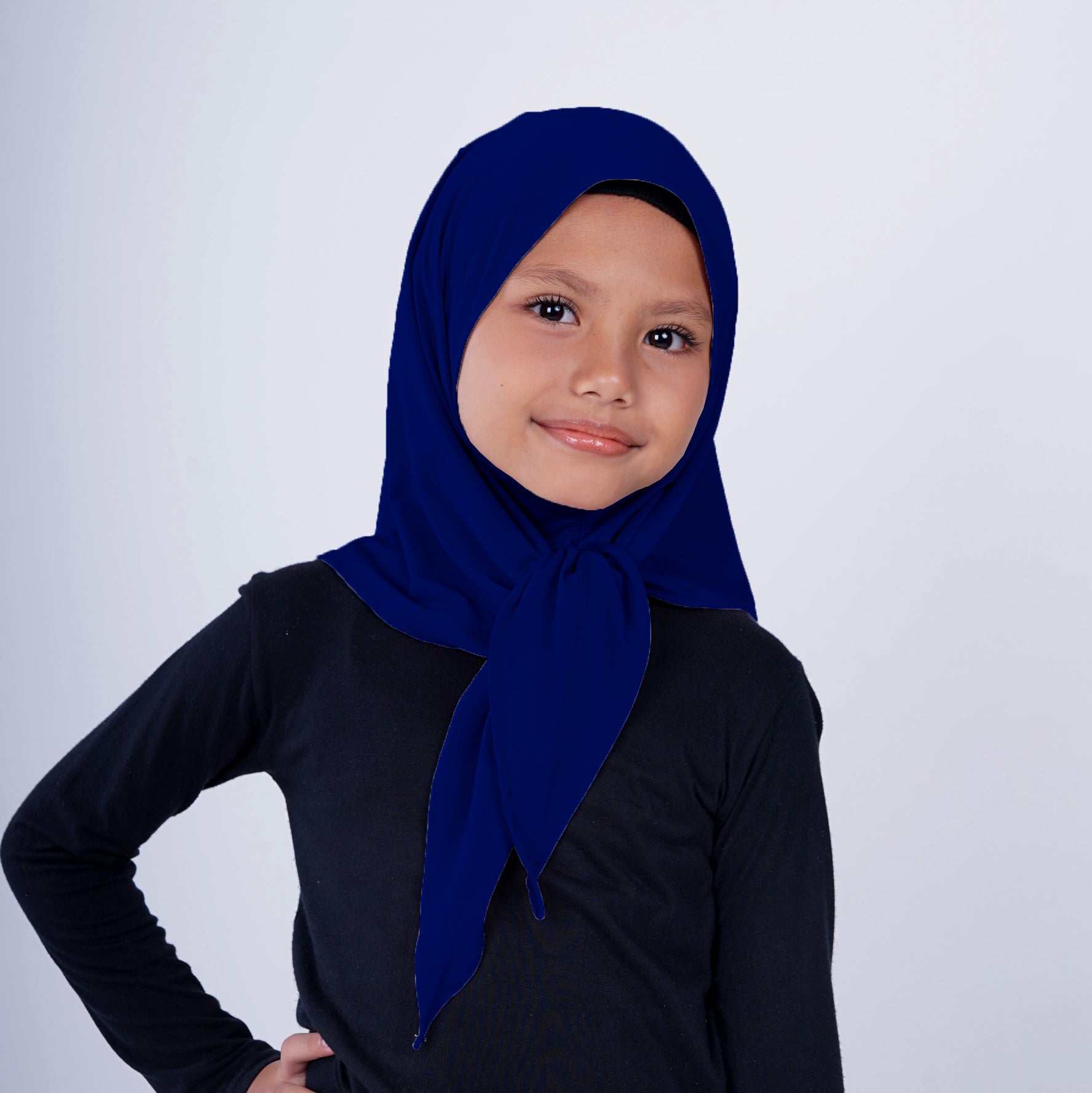 Elzatta Jilbab Anak Zaria M Kids Azkiya - Navy