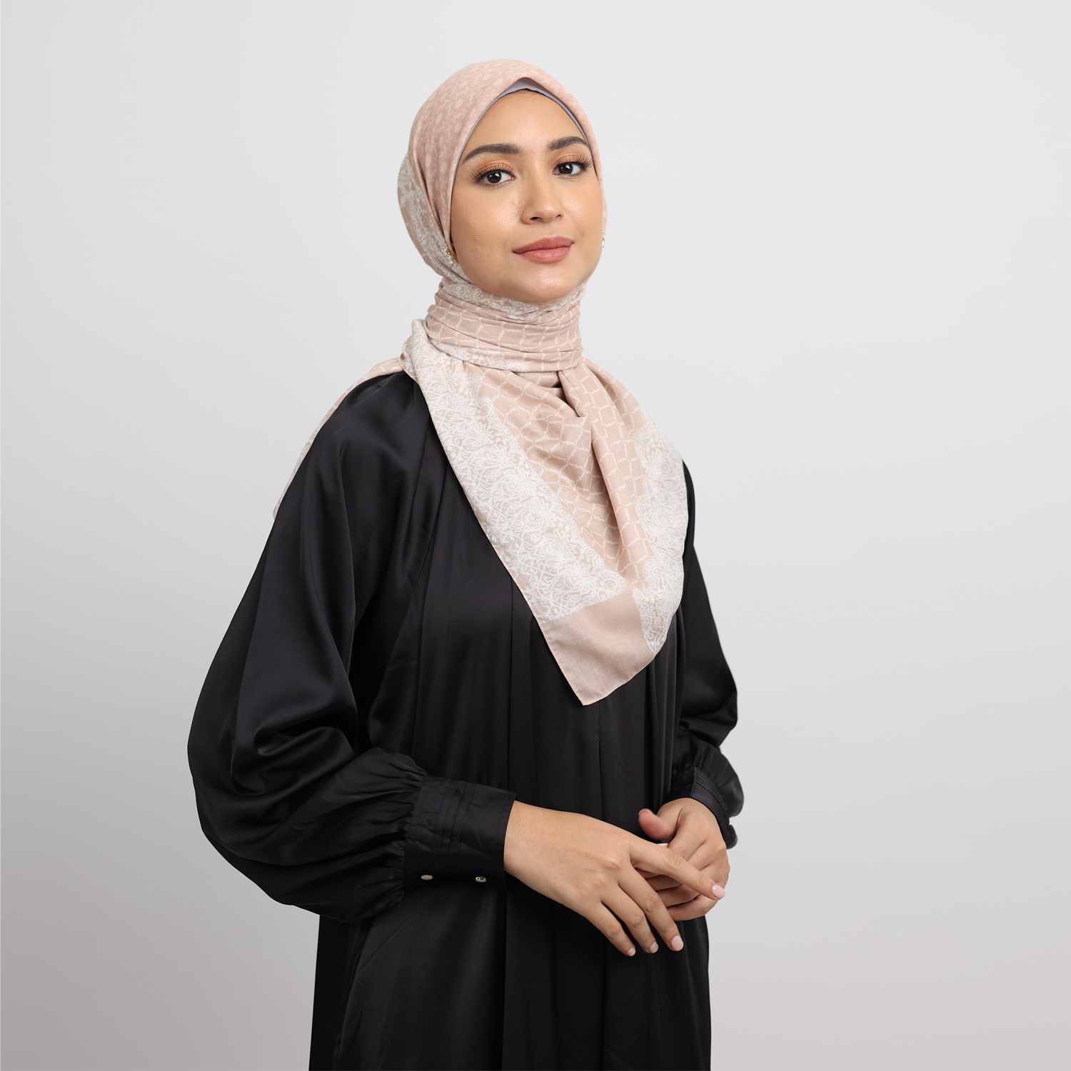 Elzatta Hijab Kanara Lace Granada - Peach