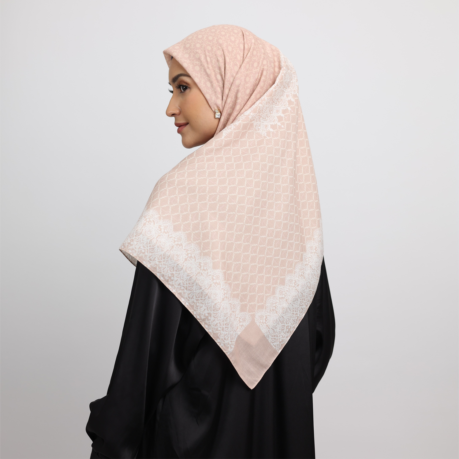 Elzatta Hijab Kanara Lace Granada - Peach