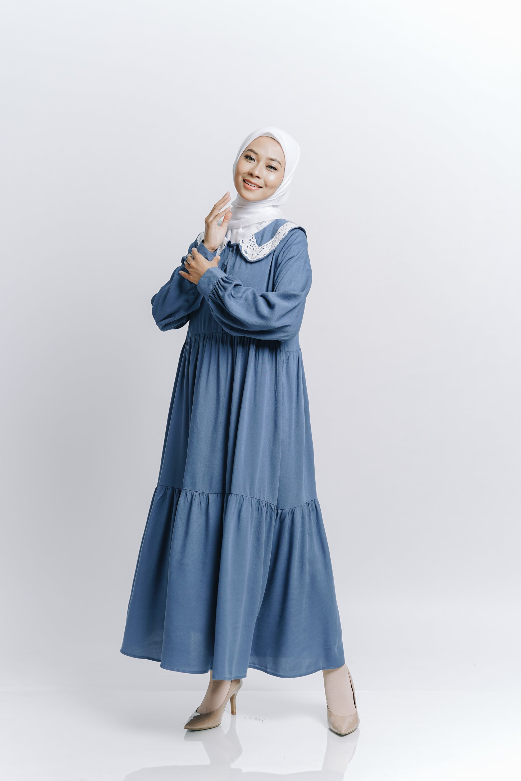 Elzatta Mini Dress Alwanira - Denim
