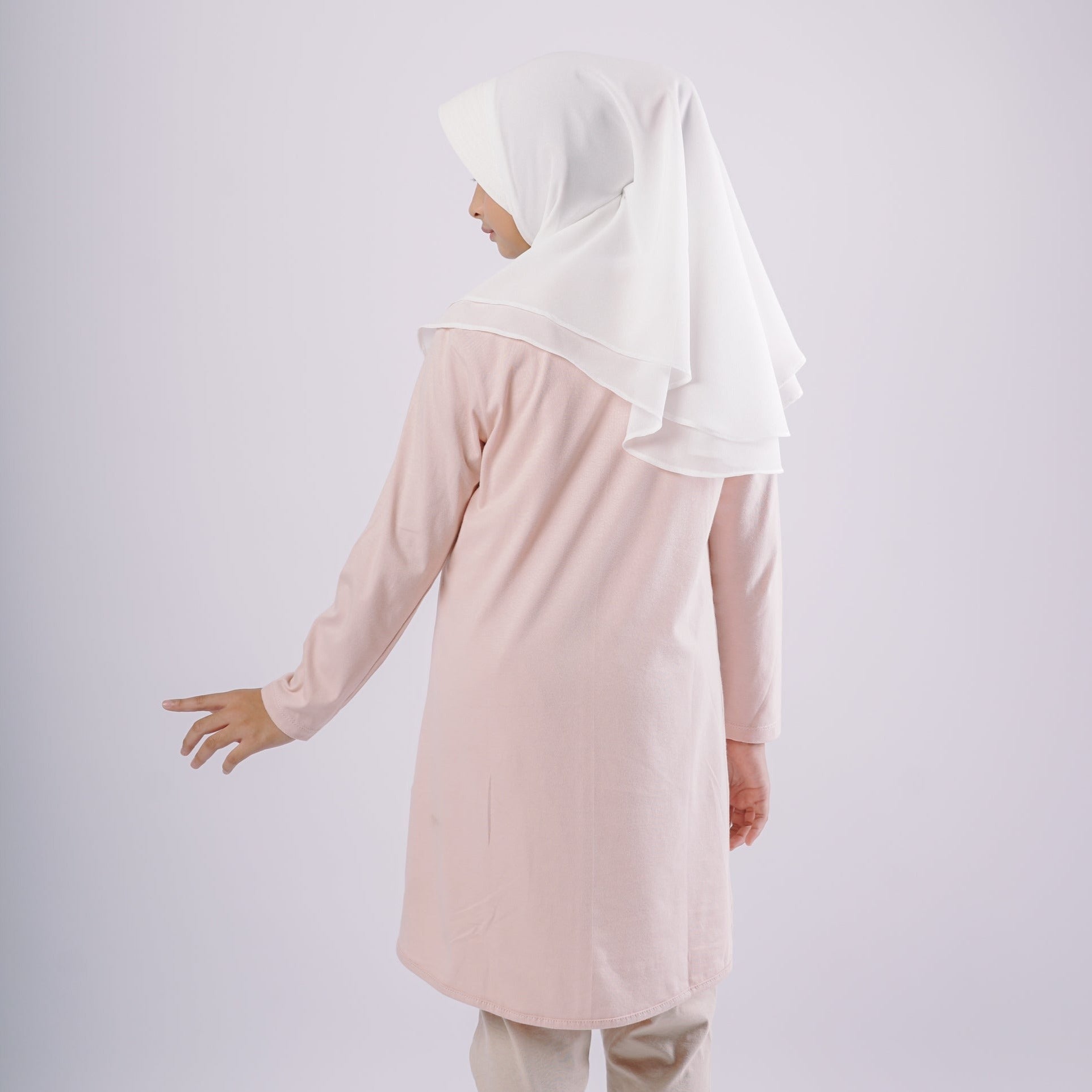 Elzatta Kids Tunik Knit Basic Anak - Dusty Pink