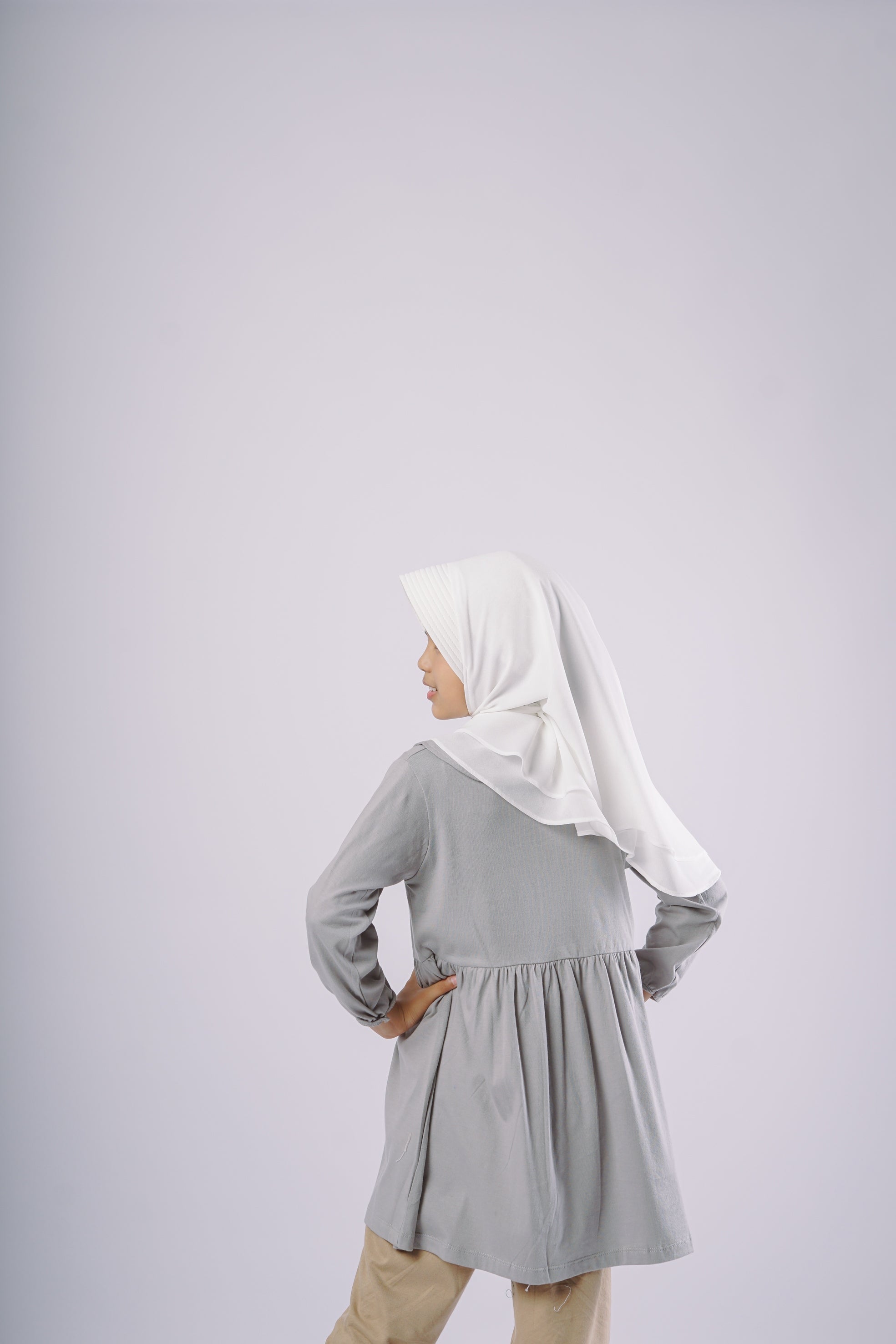 Elzatta Kids Tunik Kerah Sailor Anak - Grey