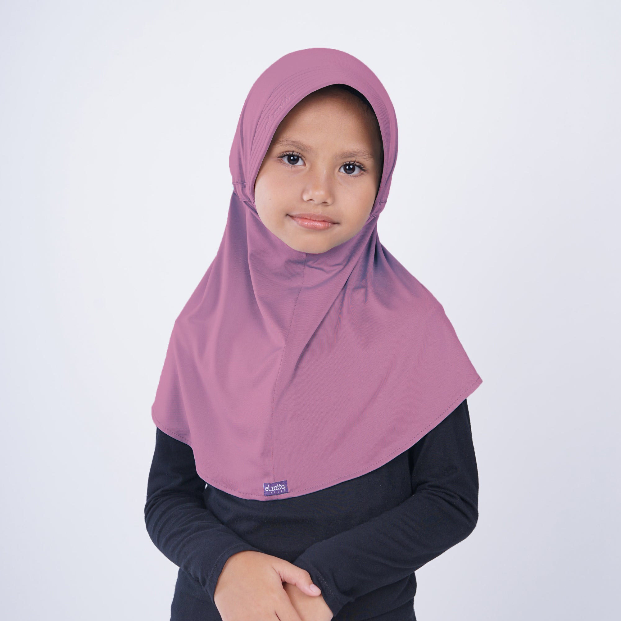 Elzatta Jilbab Anak Sahara Kids SR - Dusty Purple