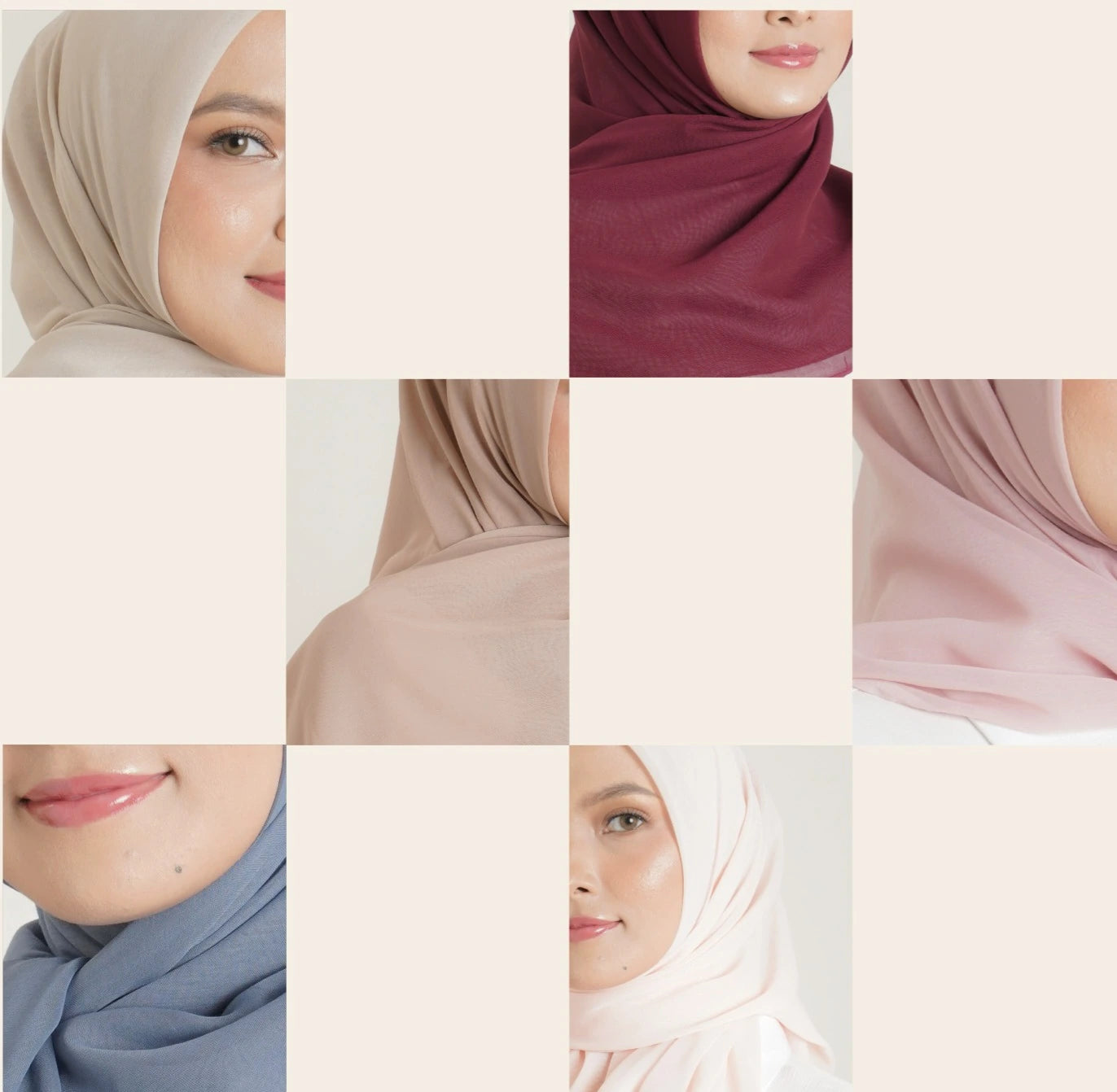 Kolase warna hijab Keisha Paris Prime