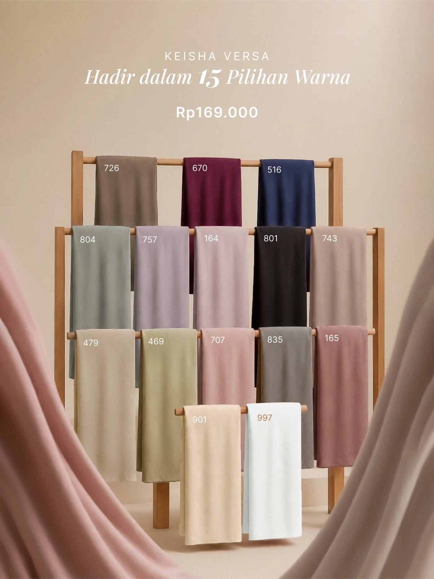 Keisha Versa dalam 15 pilihan warna